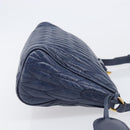 Miu Miu Matelasse Shoulder Hand Bag Leather Blue Gold RR1937 Auth am12690V-3