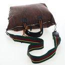 ETRO Paisley Fringe Hand Bag Nylon 2way Bordeaux Silver Auth am12692V-9