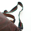 ETRO Paisley Fringe Hand Bag Nylon 2way Bordeaux Silver Auth am12692V-15