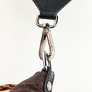 ETRO Paisley Fringe Hand Bag Nylon 2way Bordeaux Silver Auth am12692V-16