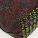 ETRO Paisley Fringe Hand Bag Nylon 2way Bordeaux Silver Auth am12692V-17