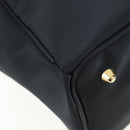 Burberrys Nova Check Boston Bag Nylon Black Gold Auth am12695A-13