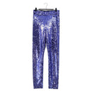 GUCCI Leggings Pants Sequin 42 Purple Auth am12697M-1
