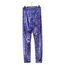GUCCI Leggings Pants Sequin 42 Purple Auth am12697M-2