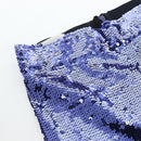GUCCI Leggings Pants Sequin 42 Purple Auth am12697M-3