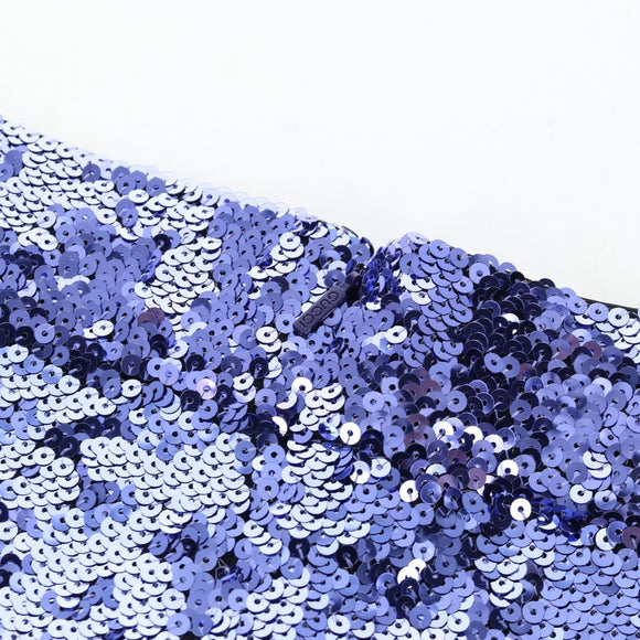 GUCCI Leggings Pants Sequin 42 Purple Auth am12697M
