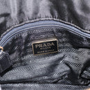 PRADA Chain Tote Bag Leather Nylon Black Gold Auth am12698V-20