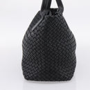 Bottega Veneta INTRECCIATO Cabas PM Hand Bag Leather Black 141498 Auth am12699V-4