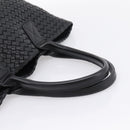 Bottega Veneta INTRECCIATO Cabas PM Hand Bag Leather Black 141498 Auth am12699V-7