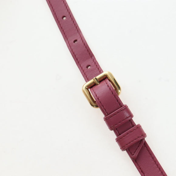 Miu Miu Hand Bag Leather 2way Pink Gold 5BA145 Auth am12700V