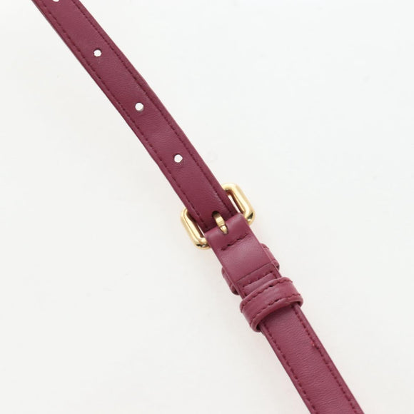 Miu Miu Hand Bag Leather 2way Pink Gold 5BA145 Auth am12700V