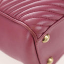Miu Miu Hand Bag Leather 2way Pink Gold 5BA145 Auth am12700V-18