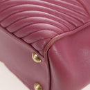 Miu Miu Hand Bag Leather 2way Pink Gold 5BA145 Auth am12700V-19