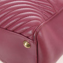 Miu Miu Hand Bag Leather 2way Pink Gold 5BA145 Auth am12700V-21