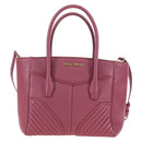Miu Miu Hand Bag Leather 2way Pink Gold 5BA145 Auth am12700V-13