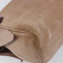 Miu Miu Side Ribbon Accessories Hand Bag Leather 2way Pink Gold Auth am12701V-16
