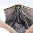 Miu Miu Side Ribbon Accessories Hand Bag Leather 2way Pink Gold Auth am12701V-24