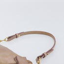 Miu Miu Side Ribbon Accessories Hand Bag Leather 2way Pink Gold Auth am12701V-14