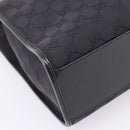 GUCCI GG Canvas Tote Bag Black Silver 002 1064 Auth am12702A-11