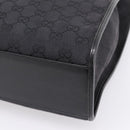 GUCCI GG Canvas Tote Bag Black Silver 002 1064 Auth am12702A-12