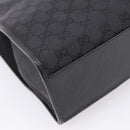 GUCCI GG Canvas Tote Bag Black Silver 002 1064 Auth am12702A-13