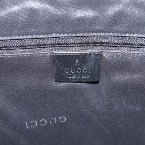 GUCCI GG Canvas Tote Bag Black Silver 002 1064 Auth am12702A