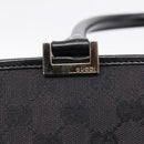 GUCCI GG Canvas Tote Bag Black Silver 002 1064 Auth am12702A-22