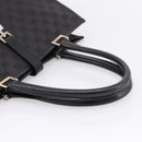 GUCCI GG Canvas Tote Bag Black Silver 002 1064 Auth am12702A-7