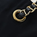 PRADA Chain Tote Bag Nylon Navy Gold Auth am12703V-16