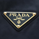 PRADA Chain Tote Bag Nylon Navy Gold Auth am12703V-21
