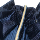 PRADA Chain Tote Bag Nylon Navy Gold Auth am12703V-24