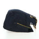 PRADA Chain Tote Bag Nylon Navy Gold Auth am12703V-4