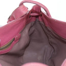 PRADA Shoulder Bag Raffia Beige Pink Silver Auth am12710V-25