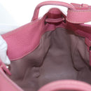 PRADA Shoulder Bag Raffia Beige Pink Silver Auth am12710V-26