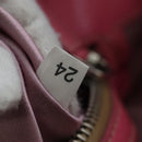 PRADA Shoulder Bag Raffia Beige Pink Silver Auth am12710V-11