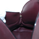Chloe Juana Shoulder Bag Leather Bordeaux Gold Auth am12713M-21
