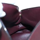 Chloe Juana Shoulder Bag Leather Bordeaux Gold Auth am12713M-22