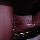 Chloe Juana Shoulder Bag Leather Bordeaux Gold Auth am12713M-11