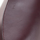 Chloe Juana Shoulder Bag Leather Bordeaux Gold Auth am12713M-3