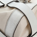 Chloe Kerala Hand Bag Leather White Gold Auth am12715V-13