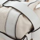 Chloe Kerala Hand Bag Leather White Gold Auth am12715V-15