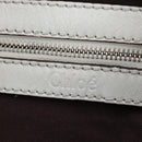 Chloe Kerala Hand Bag Leather White Gold Auth am12715V-19
