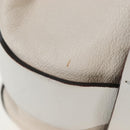 Chloe Kerala Hand Bag Leather White Gold Auth am12715V-6