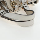 Chloe Kerala Hand Bag Leather White Gold Auth am12715V-8
