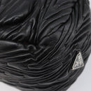 PRADA Hand Bag Leather Black Silver BN1235 Auth am12716A-17