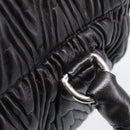 PRADA Hand Bag Leather Black Silver BN1235 Auth am12716A-8