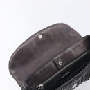 PRADA Hand Bag Leather Black Silver BN1235 Auth am12716A-22