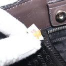 PRADA Hand Bag Leather Black Silver BN1235 Auth am12716A-11