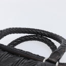 PRADA Hand Bag Leather Black Silver BN1235 Auth am12716A-14