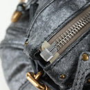 Chloe Paddington Hand Bag Leather Silver Gold Auth am12718V-18
